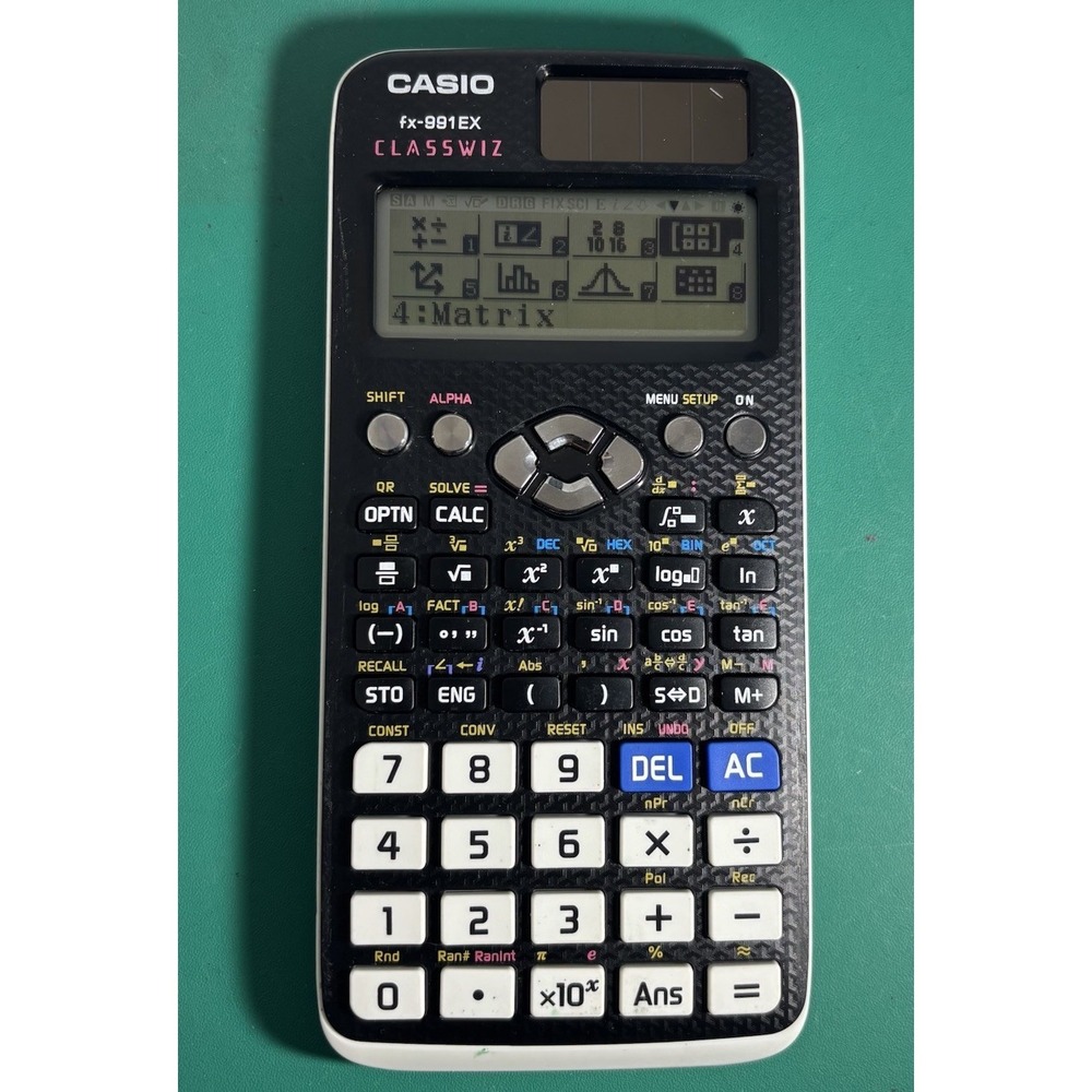 Casio FX-991EX Classwiz Scientific Calculator Engineering College Exam TESTED